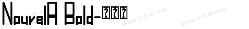 NouvelR Bold字体转换